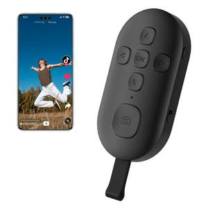 lot 8488 image: SEANCHEER TIK Tok Bluetooth Remote Control, Page Turner for Kindle App ebooks, Smartphone Camera Remote Shutter Button, Short Videos Scrolling Ring Rechargeable, for Smartphones and Tablets(Black)