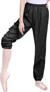 lot 8509 image: Daydance Black Women Ballet Pants Ripstop Dance Warm Up Perspiration Trousers Medium