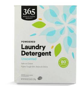 lot 8520 image: 365 by Whole Foods Market, Laundry Detergent Powdered Unscented, 80 Ounce