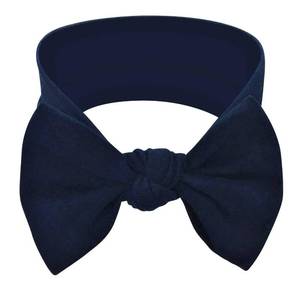 lot 8543 image: BABYGIZ Baby Girl Headbands-Infant,Toddler Cotton Handmade Hairbands with Bows Child Hair Accessories (Dark Navy Blue)