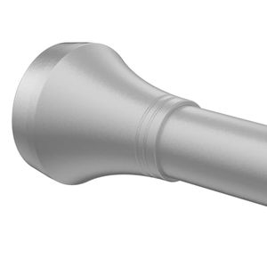 lot 8544 image: SMODBRODRE Shower Curtain Rod No Drill, Silver 32 to 75 Inches Adjustable Tension Curtain Rod, Spring Tension Curtain Rod, No Drilling Non-Slip for Bathroom