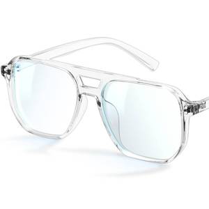lot 8547 image: livho Blue Light Blocking Glasses WomenMen, Blue Oversized Aviator Vintage Glasses, Blue Light Glasses, Eyewear frame