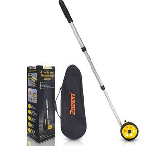 lot 8561 image: Zozen Measuring Wheel in Feet and Inches, Scalable Length 40in, 4-inch Measure Wheel, Walking Measurement Up To 10,000Ft  Mechanical  One Key to Reset, Include Carrying Bag.