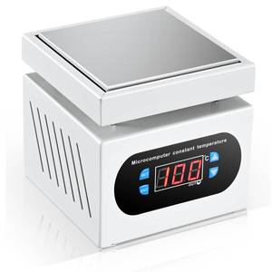 lot 8571 image: Soiiw 110V 350W Soldering Hot Plate LED Microcomputer Electric Preheat Soldering Station Welder Hot Plate Rework Heater Lab 100X100mm Plate