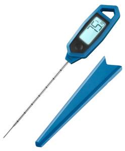 lot 8582 image: Lavatools PT18 Professional Commercial 4.5 Ambidextrous Backlit Digital Instant Read Meat Thermometer for Kitchen, Food Cooking, Grill, BBQ, Smoker, Candy, Home Brewing, and Oil Deep Frying