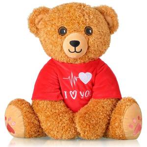 lot 8585 image: Chalyna Valentines Day Bear 16 Inch Bear Stuffed Animals Plush Stuffed Bear Plush Toy for Girlfriend Romantic Plush Bear for Birthday Wedding Anniversary Presents(Heart)