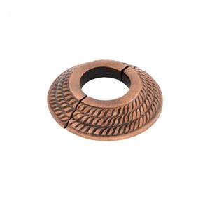 lot 8626 image: Renovators Supply Manufacturing Escutcheon Plate 3.13 OD Escutcheon 1 IPS Lacquered Antique Copper Oil Rubbed Finish Aluminum Radiator Flange