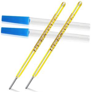 lot 8635 image: Oral Thermometer for Adults and Kids 2PCS - Glass Basal Body Thermometer - Rectal Body Thermometer for Baby - Non Digital Infrared Thermometer - Accurate Easy Reading by HARIKA LIFE