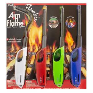 lot 8642 image: 4 Pack SCRIPTO Multi-Purpose Lighter BBQ Barbecue Camping Durable Lighters