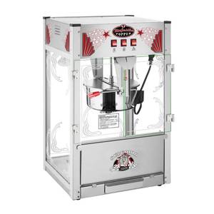 lot 22001 image: Majestic Countertop Popcorn Machine - Extra Large Movie Theater Style Popper with 16oz Kettle and Warming Deck by Superior Popcorn Company (Silver) - Retail $278.66