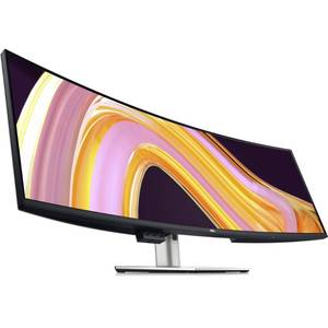 lot 22014 image: Dell UltraSharp U4924DW 49 Dual Quad HD (DQHD) Curved Screen Edge WLED LCD Monitor - 329,Black - Retail $1228.72