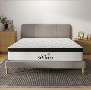 lot 23023 image: Queen Mattress, 12 Inch Mattress Queen Size in a Box, Medium Firm for Pain Relief, Fiberglass Free, Durable Support Breathable Comfort, CertiPUR-US
