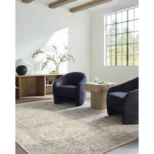 lot 23086 image: Livabliss x Galey Alix Myrtle Avenue I Vintage Medallion Area Rug, 810 x 122 (9 x 12), Taupe - Retail $379.13