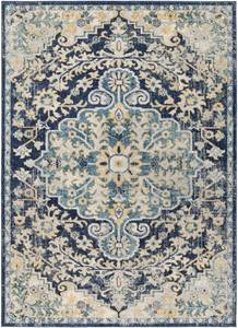 lot 28203 image: Livabliss Murat MUT-2320 Area Rug Navy, Sky Blue, Medium Gray