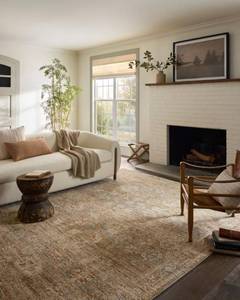 lot 29812 image: Loloi Magnolia Home by Joanna Gaines Junie Collection JUE-03 SpiceMulti 9-6 x 13, .38 Pile Height, Area Rug