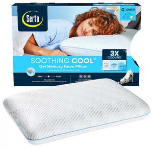 lot 37627 image: King Serta� Soothing Cool Gel Memory Foam Pillow