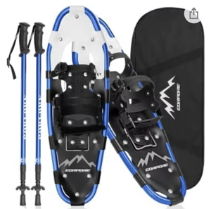 lot 37667 image: GORPORE All Terrain Snowshoes Blue 25 Up to 200lbs