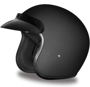 lot 37679 image: Daytona Helmets Retro 34 Open Face Motorcycle Helmet - Vintage Style, DOT Approved Helmet for Men & Women, Lightweight, Adjustable Fit, Removable Visor - Bike, Moped, Chopper, Scooter Helmet