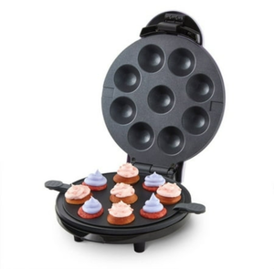 lot 2424 image: Dash Express Mini Cupcake Maker 9-Count Nonstick Black