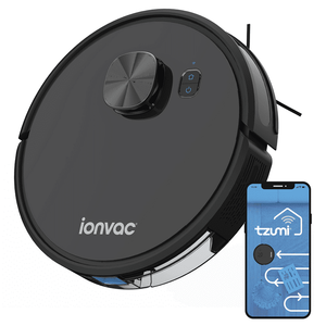 lot 2430 image: Ionvac OptiMax Robovac, Laser Mapping Robot Vacuum Cleaner with Wi-Fi, New - Retail $149.00
