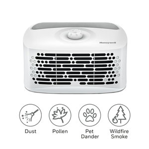lot 2437 image: Honeywell Air Purifier, HHT270, 100 sq ft, U Carbon Filter, Allergen, Smoke, Pollen, Dust Reducer - Retail $70.00