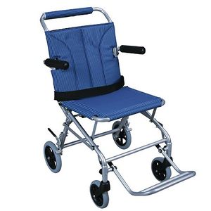 lot 2449 image: Drive Medical Lightweight Folding Transport Wheelchair With Carry Bag & Flip-Backs Arms - Retail $202.00