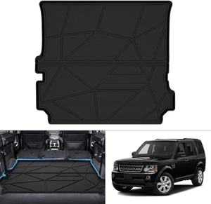 lot 7117 image: KUST Custom Fit Car Mat for Land Rover Discovery 4 LR4 (57seats) 2010-2016 Accessories Floor Mat Trunk Cargo Liner Black TPO - Retail $68.66