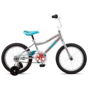 lot 7144 image: Pacific Unisex Unity 16 Kids Bike - Silver - Retail $70.00