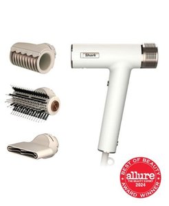 lot 7153 image: Shark - SpeedStyle RapidGloss Finisher and High-Velocity Dryer - Silk Straight & Wavy - Retail $160.00