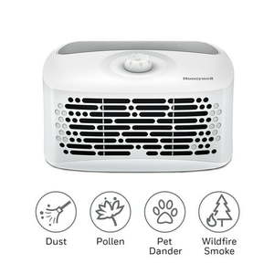 lot 8111 image: Honeywell Air Purifier HHT270 100 sq ft U Carbon Filter Allergen Smoke Pollen Dust Reducer - Retail $103.59