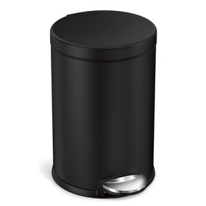 lot 8120 image: simplehuman Round Trash Can, 4.5 Liter