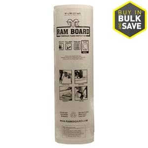 lot 8126 image: Ram Board Floor Protection 38 in. W X 100 ft. L Paper White 16 -Retail $78.86