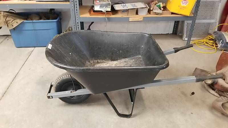 lot 7048 image: Wheel Barrow- Rubber Wheeled