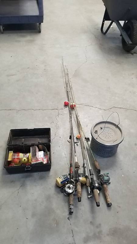lot 7071 image: Fishing Lot- Poles- Tackle and Other