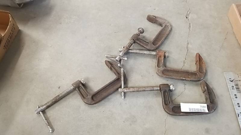 lot 7088 image: 4 C-Clamps
