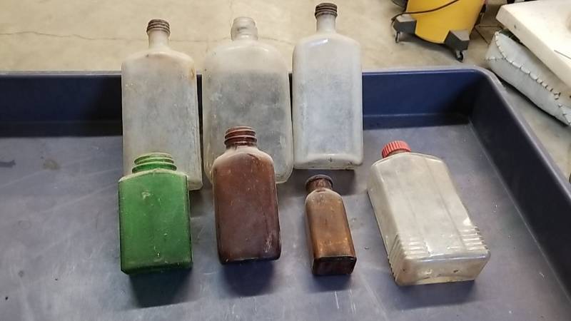 lot 7017 image: Old Bottle Lot- Medicine and Other