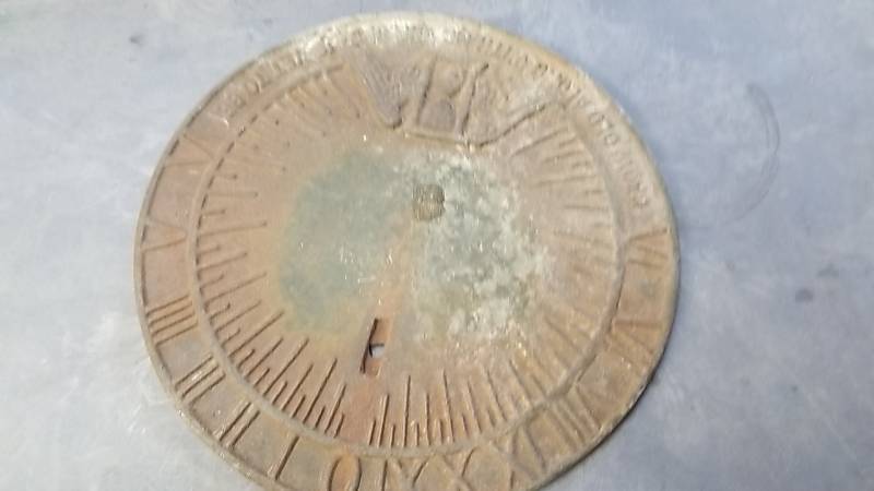 lot 7023 image: Old Cast Meter Cover- Check This Out