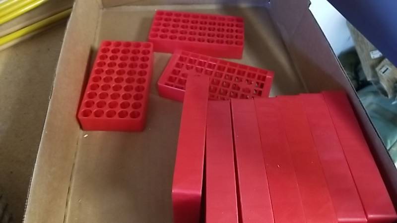 lot 7095 image: 9mm or .357  Ammo Block Lot- 10 total
