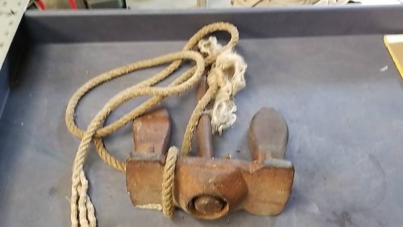 lot 7093 image: 15 pound Navy Style Boat Anchor