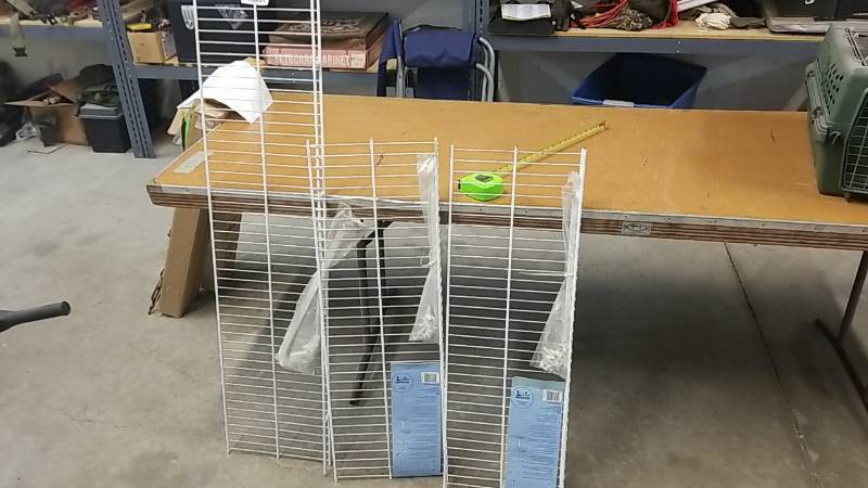 lot 7153 image: 3  Unused Wire Rack Shelves