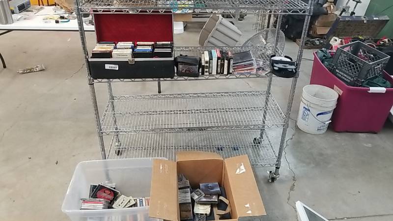 lot 7213 image: Large Lot of 8Track- Cassettes- CDs-  Good Mix of Country and Rock  100s