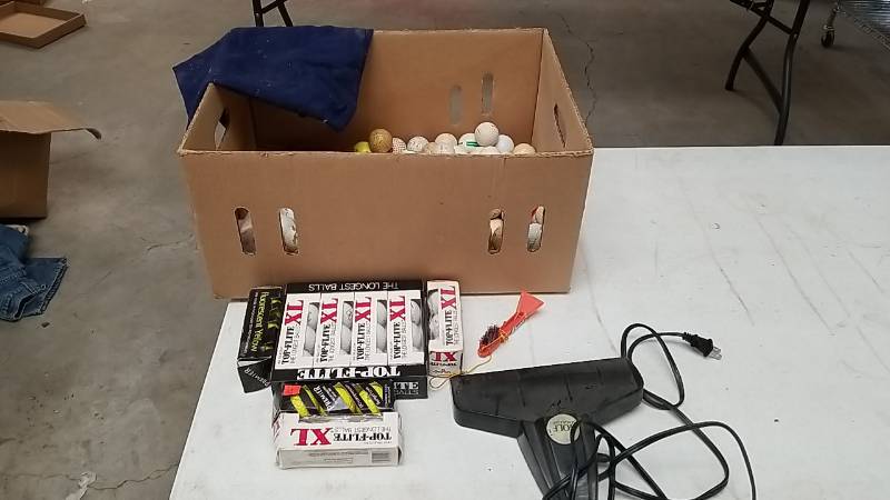 lot 7218 image: Golf Lot-  100 or More Range Balls- New Sleeved Balls- Putter Return