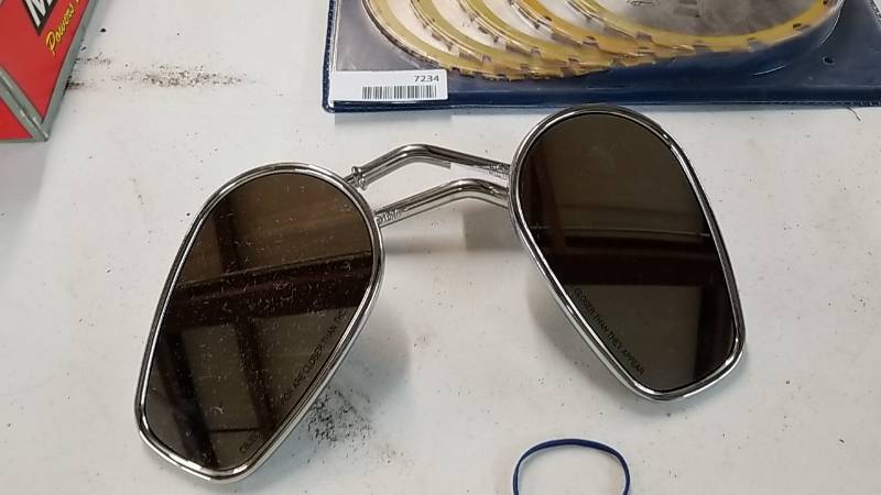 lot 7235 image: Rear View Mirrors- Chrome Pair  Motorcycle