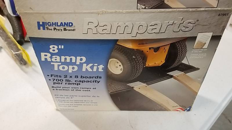 lot 7237 image: 8 inch Aluminum Ramp Top Kit-  Rampart Brand