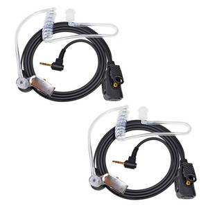 lot 10429 image: UAYESOK 2.5mm Walkie Talkie Earpiece with Mic PTT, 1-pin Acoustic Tube Headset for Motorola Talkabout Radio T200 T200TP T260 T402 T460 T465 T600 T800 T6500 MR350R MS350R FR50 FR60 EM1000(2 Pack)