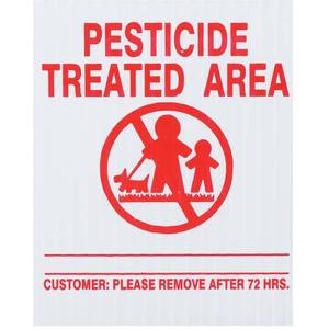 lot 10434 image: Gemplers G10788PK New Jersey State Pesticide Application Signs - Tough Weatherproof Outdoor Screen-Printed Plastic Legend Boards plus 16 PVC Stakes� USA Made