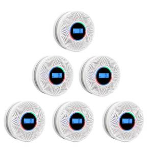 lot 10613 image: Coreel Smoke Detector Carbon Monoxide Detector Combo with Digital Display and Sound Light Alarm, 2-in-1 Smoke & CO Alarm with Battery Operated for Home, Travel or RV - Retail $93.04