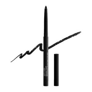 lot 10622 image: wet n wild Mega Last Breakup Proof Retractable Eyeliner - Waterproof 16-Hour Long-Lasting Wear, Cruelty-Free & Vegan - Blackest Black