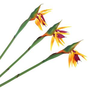 lot 10633 image: Lucky Birds of Paradise - Yellow Artificial Flowers - 32.5 Inch, Summer Decor Tropical Plant Fake Flowers, for Home, Bedroom, Living Room, Office Decoration