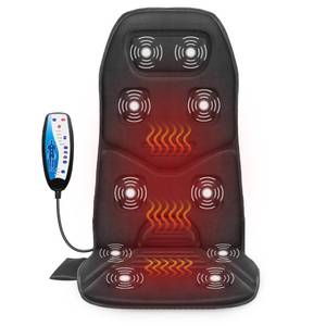 lot 10636 image: COMFIER Massage Seat Cushion with Heat - 10 Vibration Motors, Back Massager for Chair, Massage Chair Pad for Back Ideal Gifts for Men, Women (Renew)